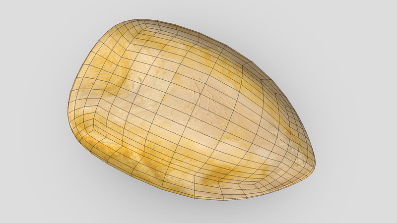 CC0 - Cooked Chicken Breast 2 - low poly PBR 3d model