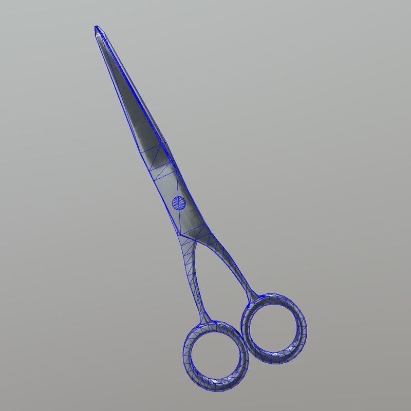 Scissors 3 - low poly PBR 3d model