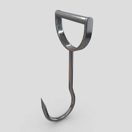 Meat Hook - low poly PBR 3d model