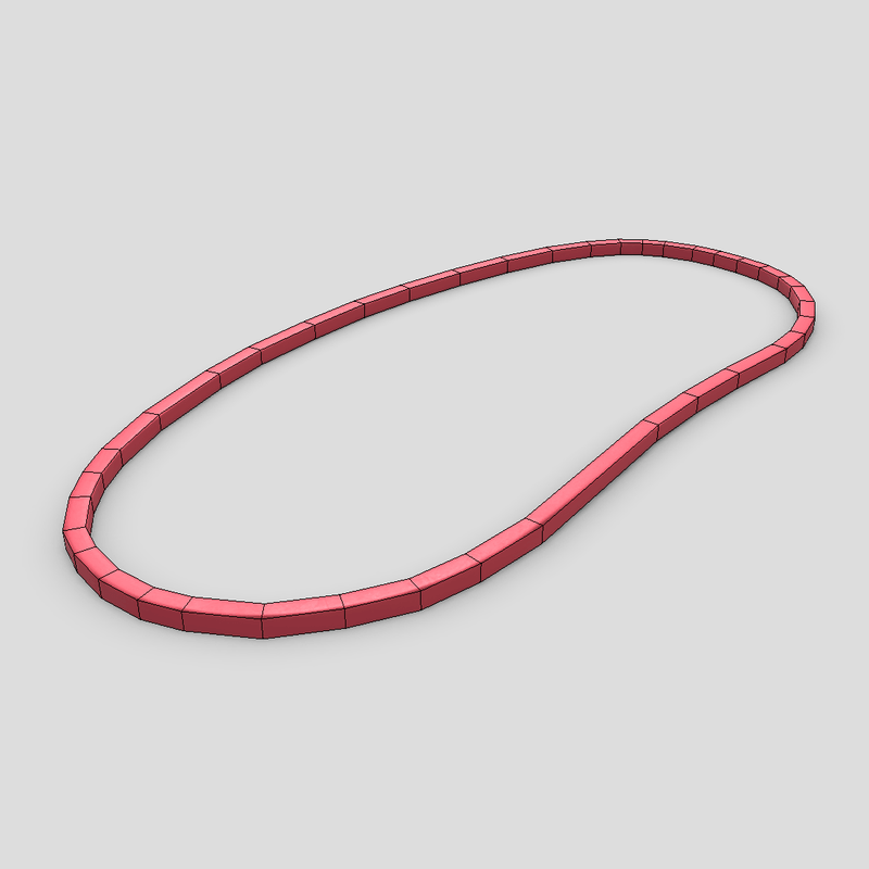 CC0 - Rubber Band - low poly PBR 3d model