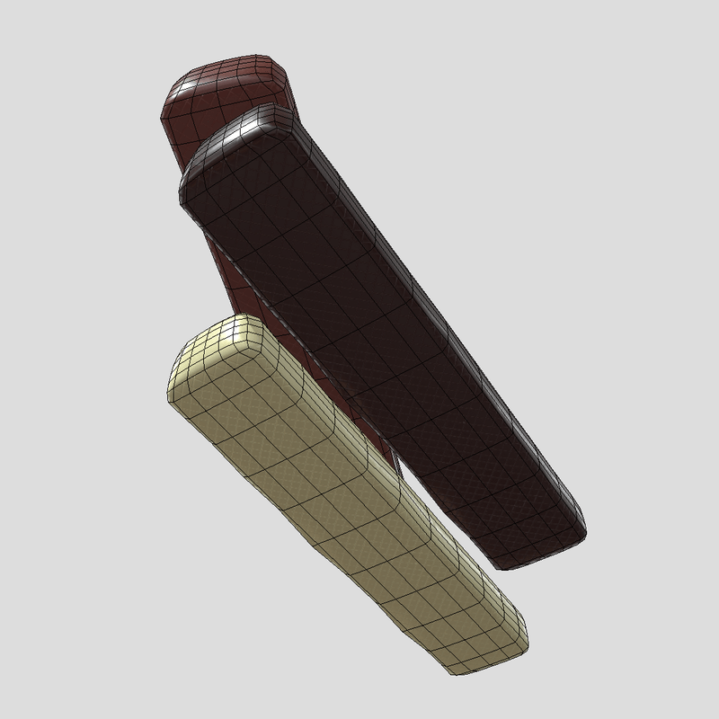 Chocolate Bar 3 - low poly PBR 3d model