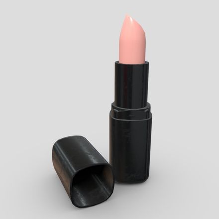 Lipstick 4 - low poly PBR 3d model