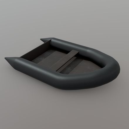 Inflatable Boat - low poly PBR 3d model