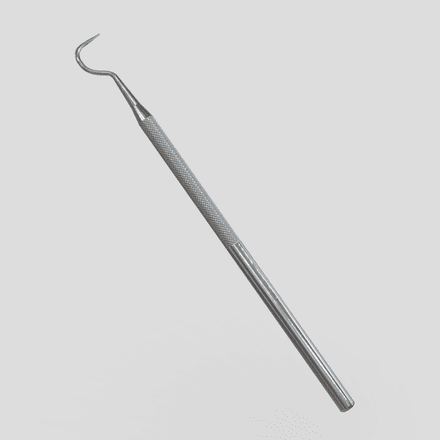 Dental Sickle Probe - low poly PBR 3d model