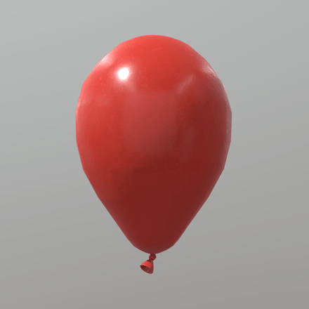 CC0 - Balloon - low poly PBR 3d model