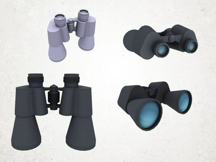 CC0 - Binocular - low poly 3d model