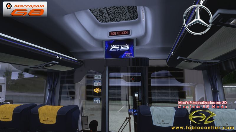 Lançamento Novo Mod Bus G8 Mercedes 1200 6x2 Fabio Contier