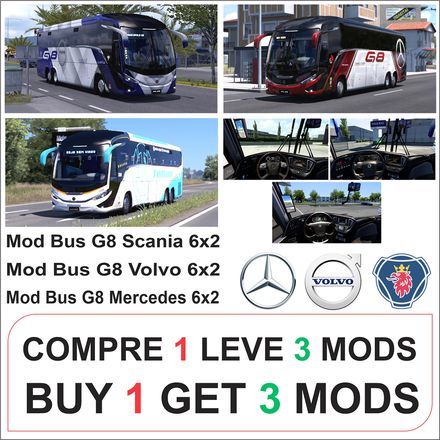 Promoção Compre 1 leve 3 Mod Bus G8 1200 6x2