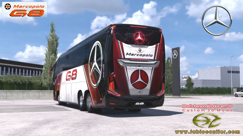 Lançamento Novo Mod Bus G8 Mercedes 1200 6x2 Fabio Contier
