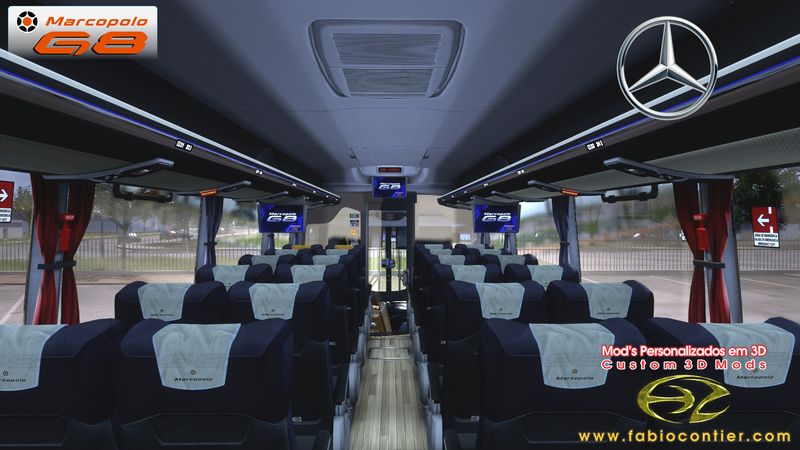 Lançamento Novo Mod Bus G8 Mercedes 1200 6x2 Fabio Contier