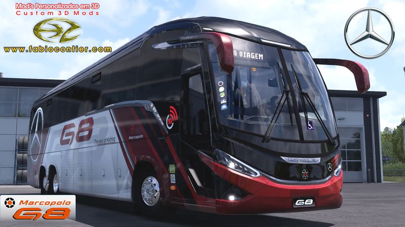 Lançamento Novo Mod Bus G8 Mercedes 1200 6x2 Fabio Contier