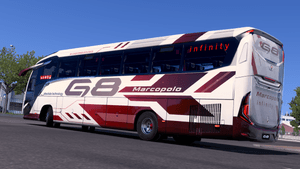 ETS2 MOD BUS G8 Paradiso 1200 Marcopolo SCANIA 4X2 INFINITY