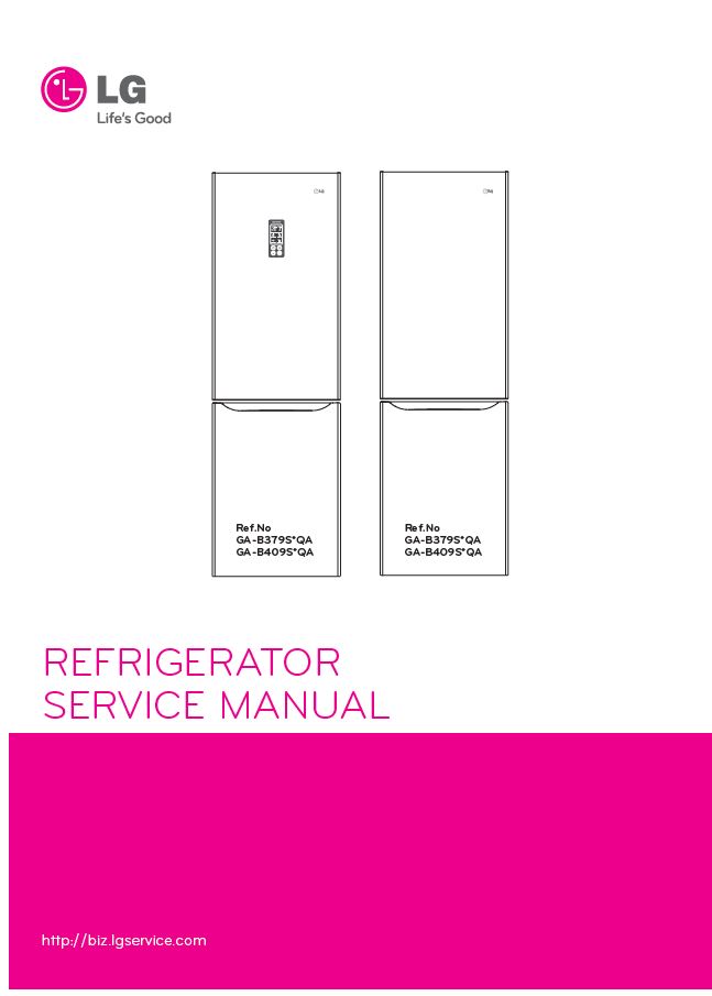 LG LDC22778ST LDC22778SW Refrigerator Service Manual