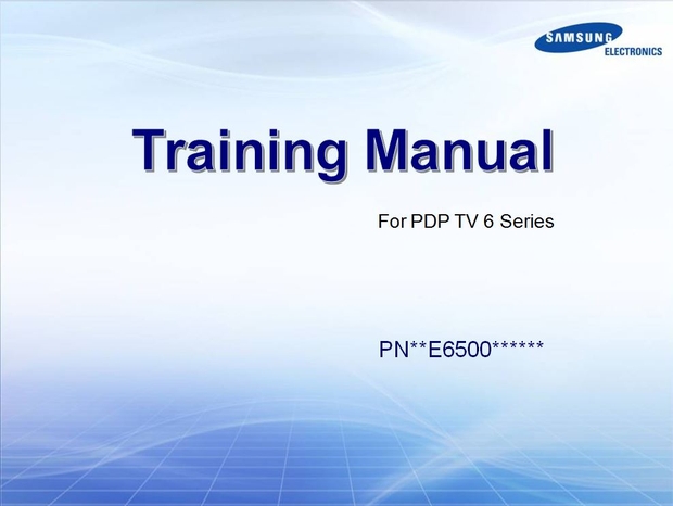 Samsung PN51E6500 PN51E6500EF PN51E6500EFXZA Plasma TV Service Manual