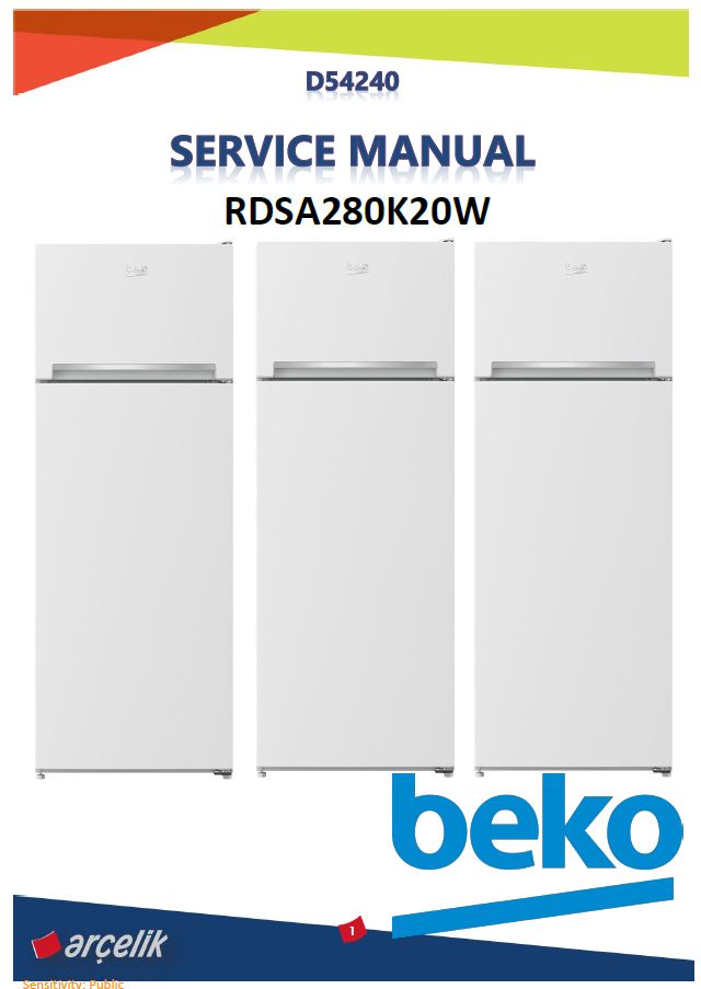 BEKO REFRIGERATOR USER MANUAL visual data 7