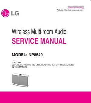 LG H5 Music Flow NP8540 Streaming Speaker Service Manual