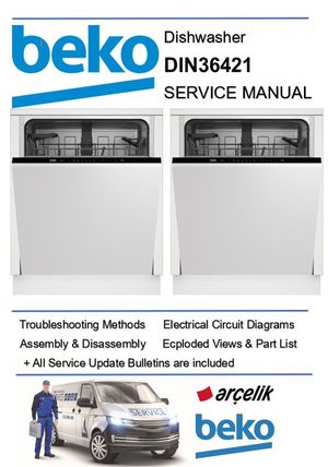Beko DIN36421 Dishwasher Service Manual