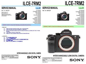 Sony Alpha A7R Mark II ILCE-7RM2 Digital Camera Service Manual &amp; Repair Guide