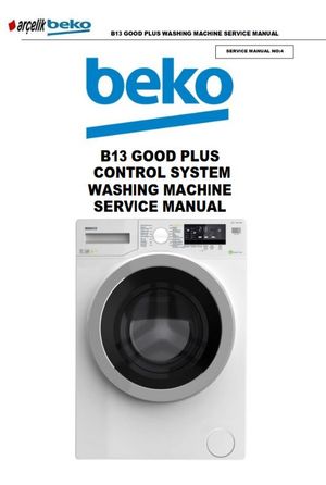 Beko WMY 71483 LMB2 Washing Machine Service Manual