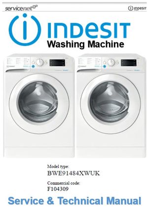 Indesit BWE 91484X W UK Washing Machine Service Manual 