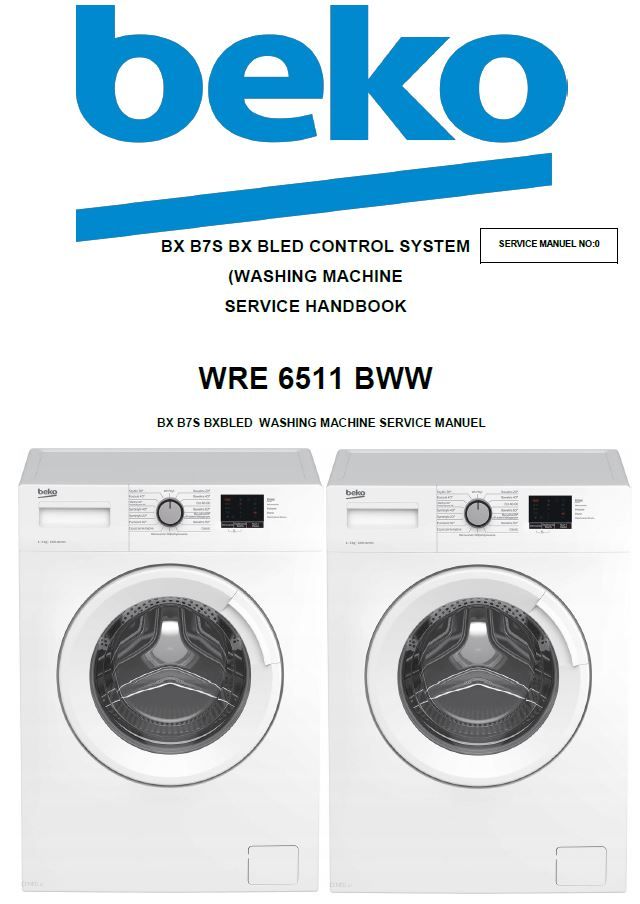Beko WRE 6511 BWW Service Manual PDF – Washing Machine Repair, Wiring ...