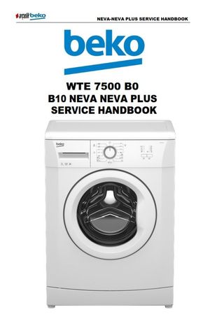 Beko WTE 7500 B0 Washing Machine Service Manual
