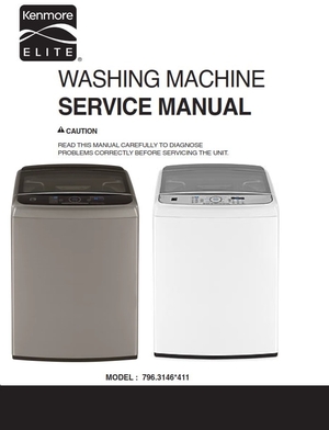 Kenmore Elite 31463 31462 Washer Service Manual and Repair Guide