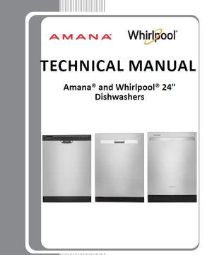 Whirlpool WDP540HAMB WDP540HAMW WDP540HAMZ Dishwasher Service Manual