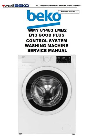 Beko WMY 81483 LMB2 Washing Machine Service Manual