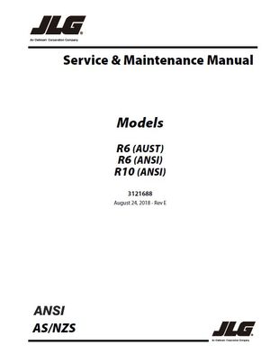 JLG R6 R10 Scissor Lift Service Manual