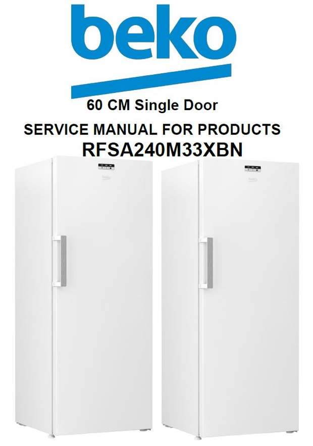 Beko RFSA240M33XBN Freezer Service Manual