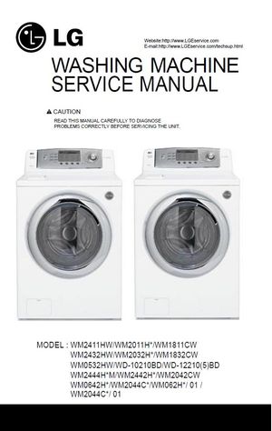 LG WM0642HW Washer Service Manual and Repair Guide