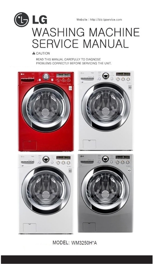 LG WM3250H WM3250HRA WM3250HVA WM3250HWA Service Manual and Repair Guide