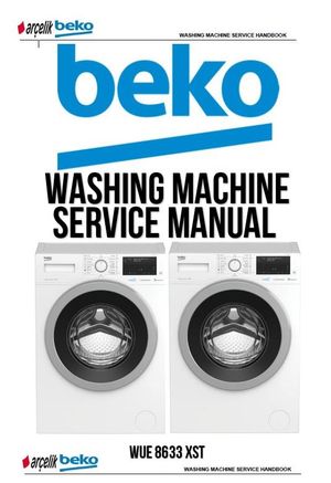 Beko WUE 8633 XST Washing Machine Service Manual