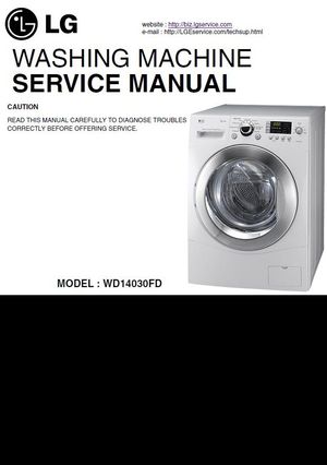 LG WD14030FD Service Manual &amp; Repair Guide (PDF Download)