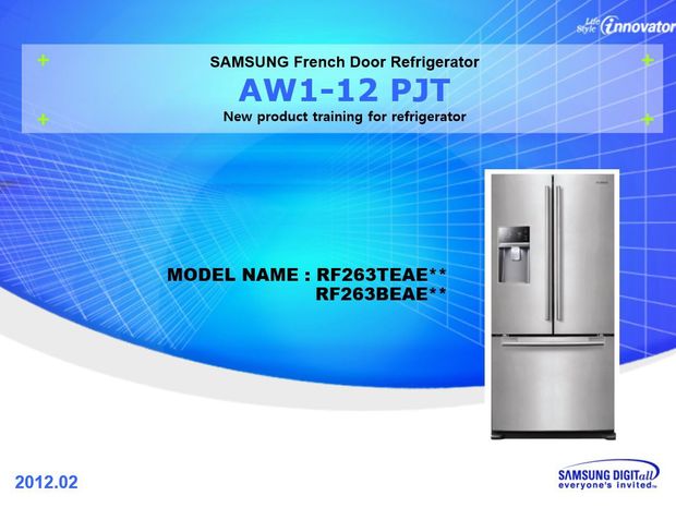 Samsung RF263TEAESG RF263TEAESR Refrigerator Service Manual