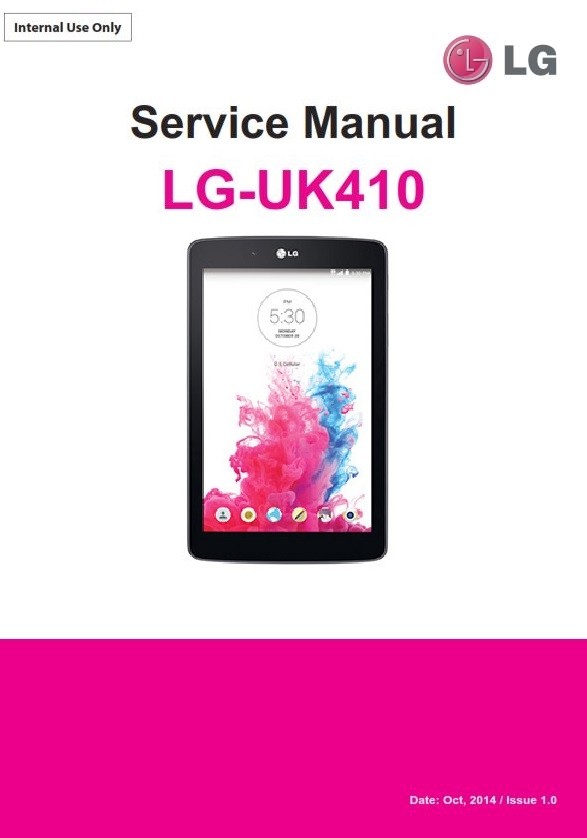 LG G Pad UK410 Tablet Service Manual and Technical Ttroubleshooting