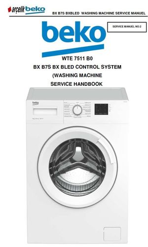 Beko WTE 7511 B0 Washing Machine Service Manual