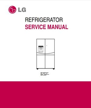 LG GF-5D712SL GR-J24FWRHL Refrigerator Service Manual and Repair Guide
