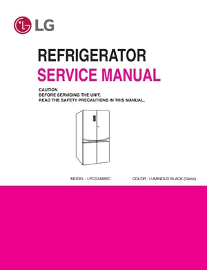 LG LPCS34886C 4 door Refrigerator Service Manual Repair Guide