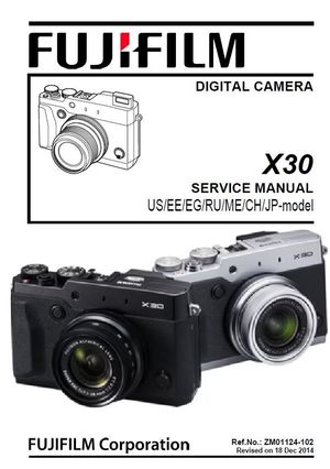 Fujifilm Finepix X30 Digital Camera Service Manual