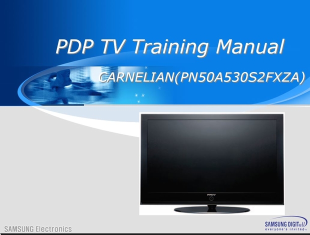 Samsung PN50A530 PN50A530S2F Plasma TV Service Manual