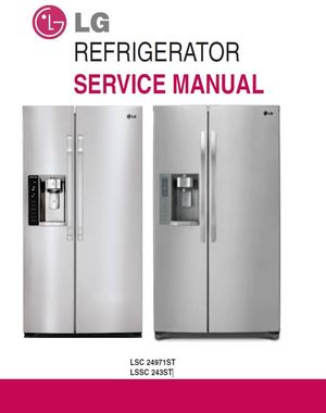 LG LSC24971ST / LSSC243ST Refrigerator Service Manual