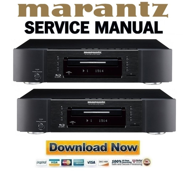 Marantz BD5004 Blu Ray Player Service Repair Manual 