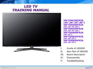Samsung UN55ES6100G UN46ES6100G UN40ES6100G LED TV Service Manual