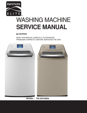 Kenmore Elite 29472 29478 Washer Service Manual and Repair Guide