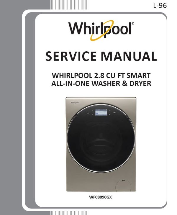 Whirlpool WFC8090GX Smart Washer Dryer Combo Service M