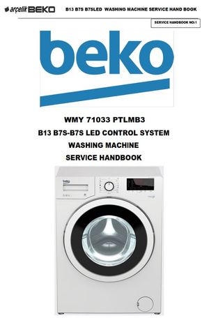 Beko WMY 71033 PTLMB3 Washing Machine Service Manual