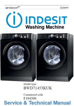 Indesit BWD 71453 K UK Washing Machine Service Manual 