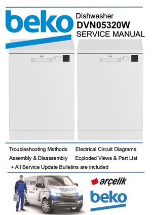 Beko DVN05320W Dishwasher Service Manual